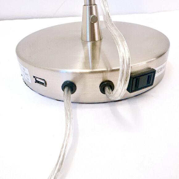 Interteck Architects Adjustable Desk Lamp Silver Powered Coated Metal Working - Picture 9 of 16